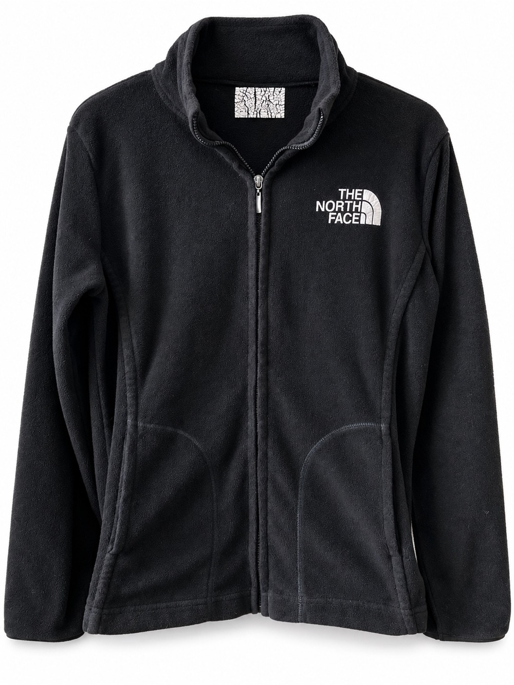 Vintage The North Face Black Full Zip Fleece Jacket Small Made in USA
